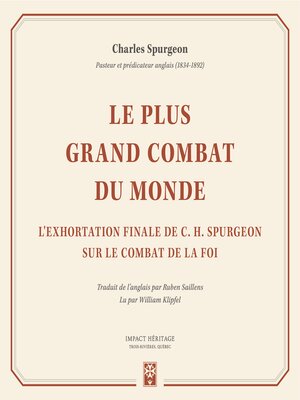 cover image of Le Plus grand combat du monde